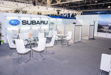  VIP lounge стенда Subaru в рамках MIAS 2014