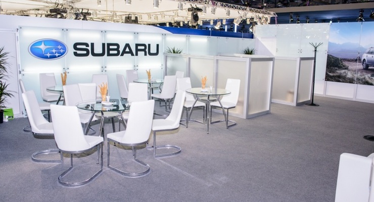 VIP lounge стенда Subaru в рамках MIAS 2014
